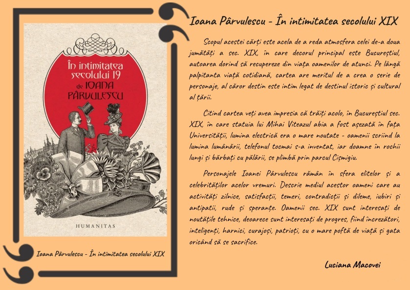 ÃŽn intimitatea secolului XIX, Ioana PÃ¢rvulescu