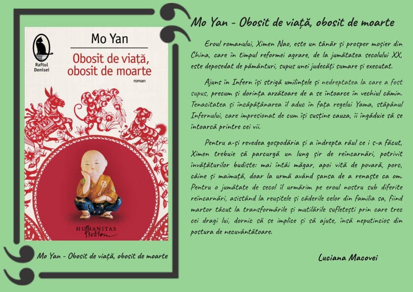 Obosit de viaÅ£Äƒ, obosit de moarte, Mo Yan